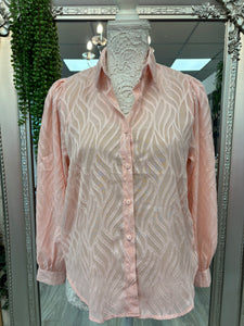 Jess Patterned sheer Blouse