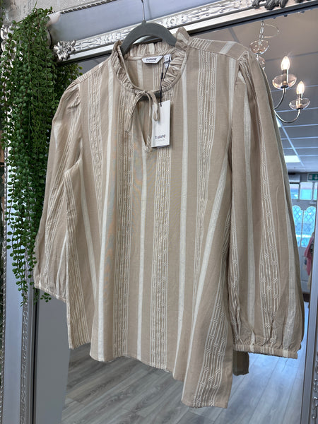Liane beige cotton blouse
