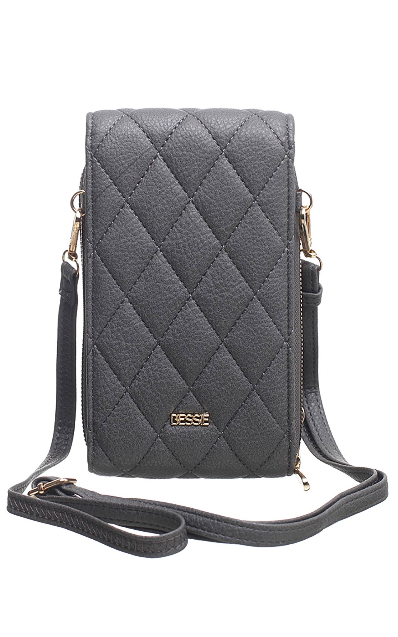 Shan Quilted Flap Top Phone Bag