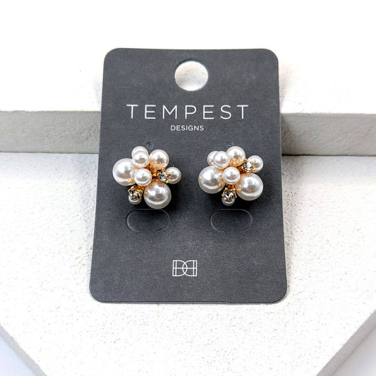 Perie Pearl encrusted earrings