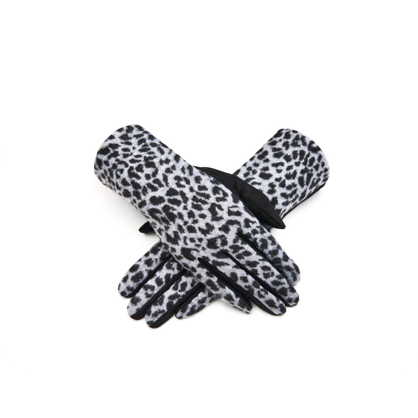 Women's Leopard Print Touchscreen Gloves