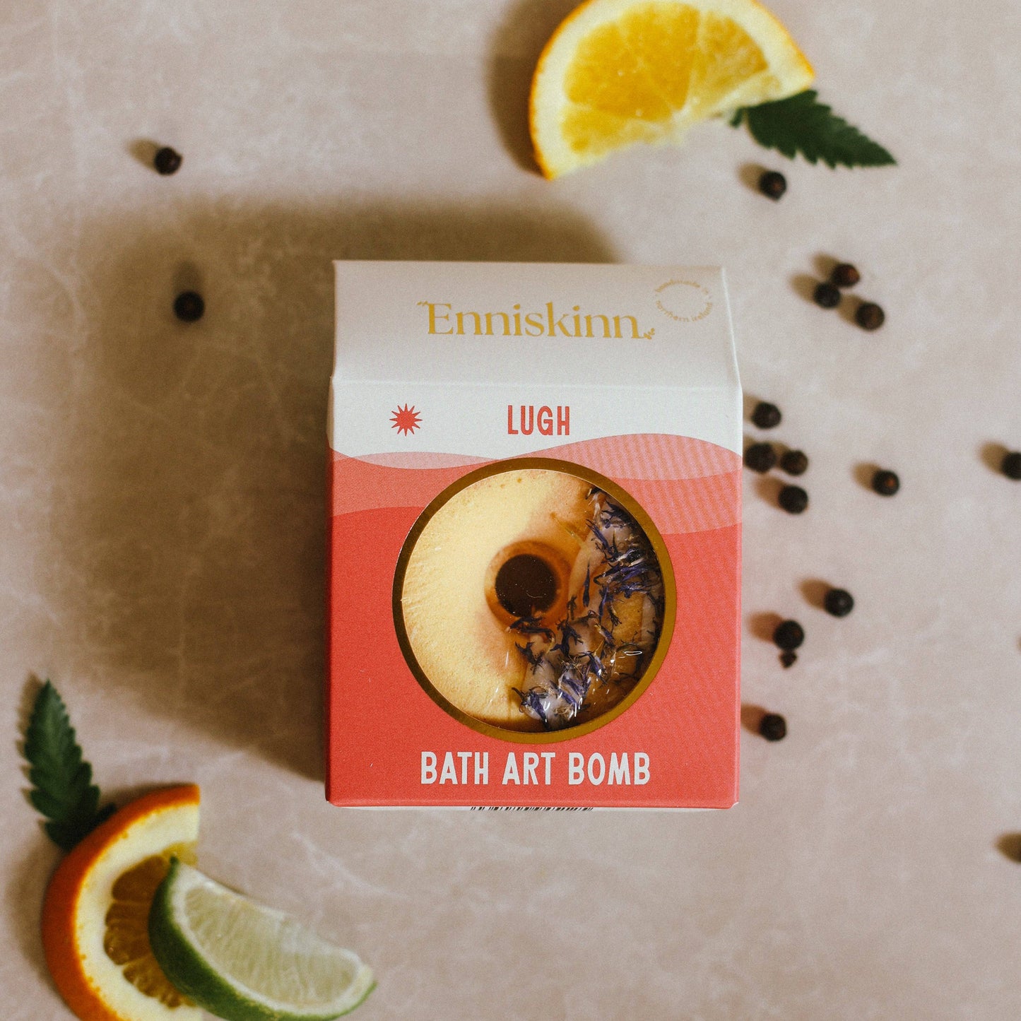 Bath Bomb - Lugh- Lime Orange Juniper berry -