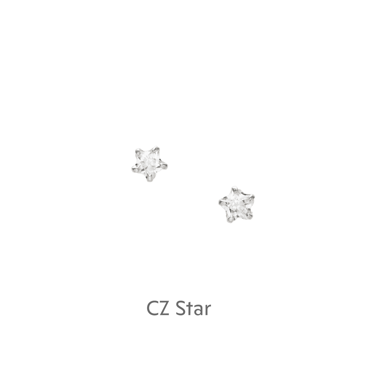 Sterling Silver Earrings – Star Stud Earrings With Gift Ready Box | Dancing Queen Design
