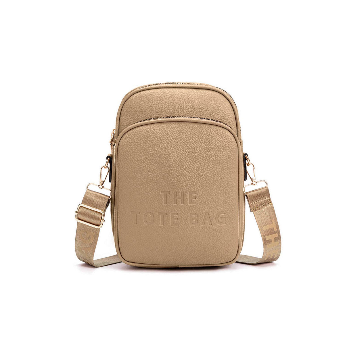 Clara Zip Top 3 Compartments Crossbody Handbag