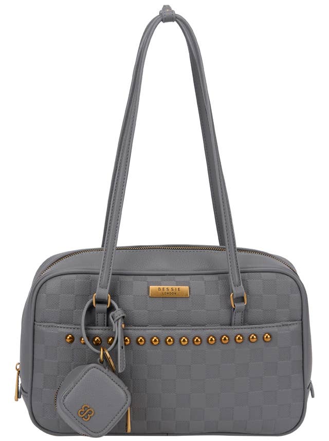 Ember EMBOSSED SHOULDER BAG WITH TINY COIN BAG