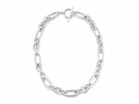 Maude Oval Links Tbar Statement Necklace