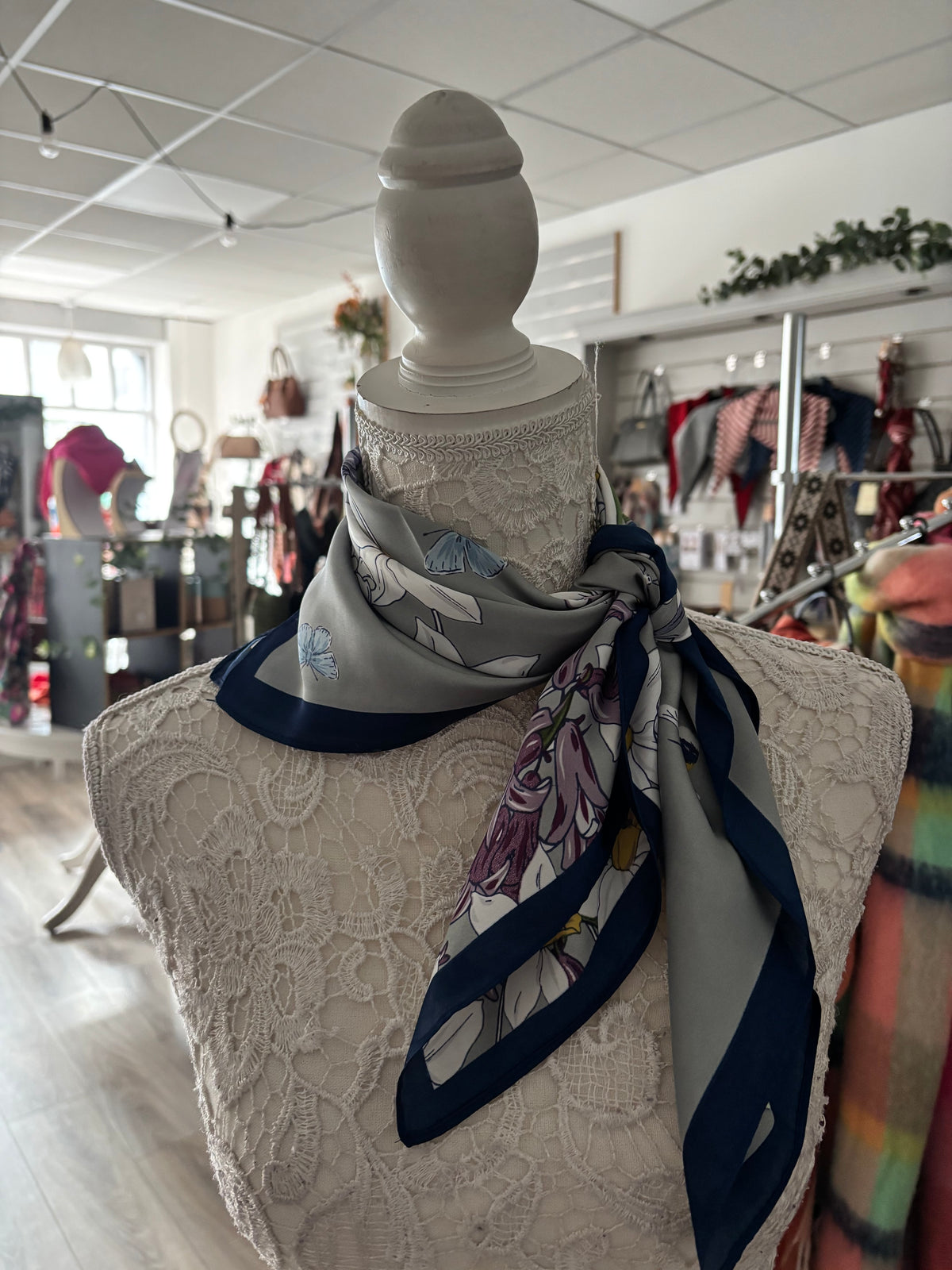 Ash Silk-touch scarf 70x70