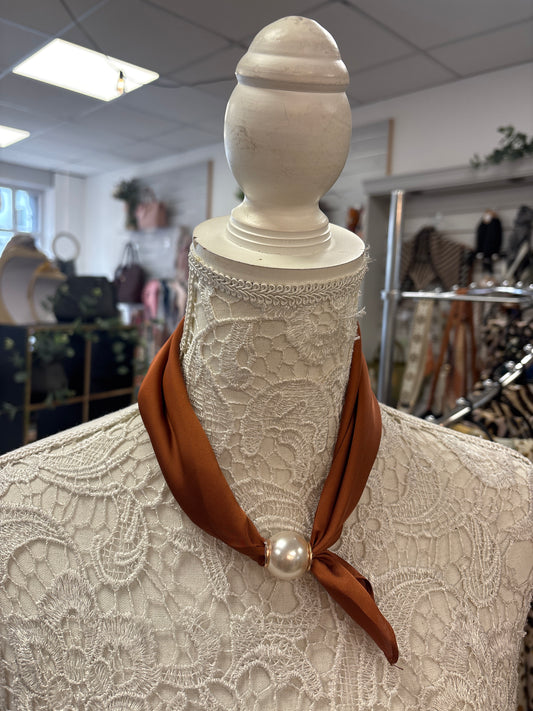 Bonnie rust pearl scarf