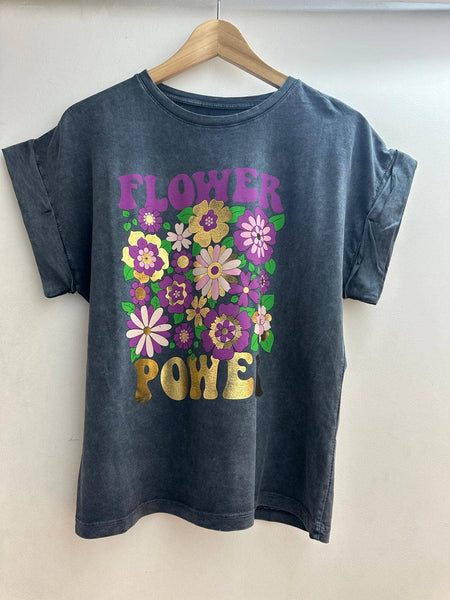 Flower power Print T-Shirt