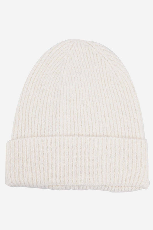 Kit Cream Wool Blend Beanie Hat