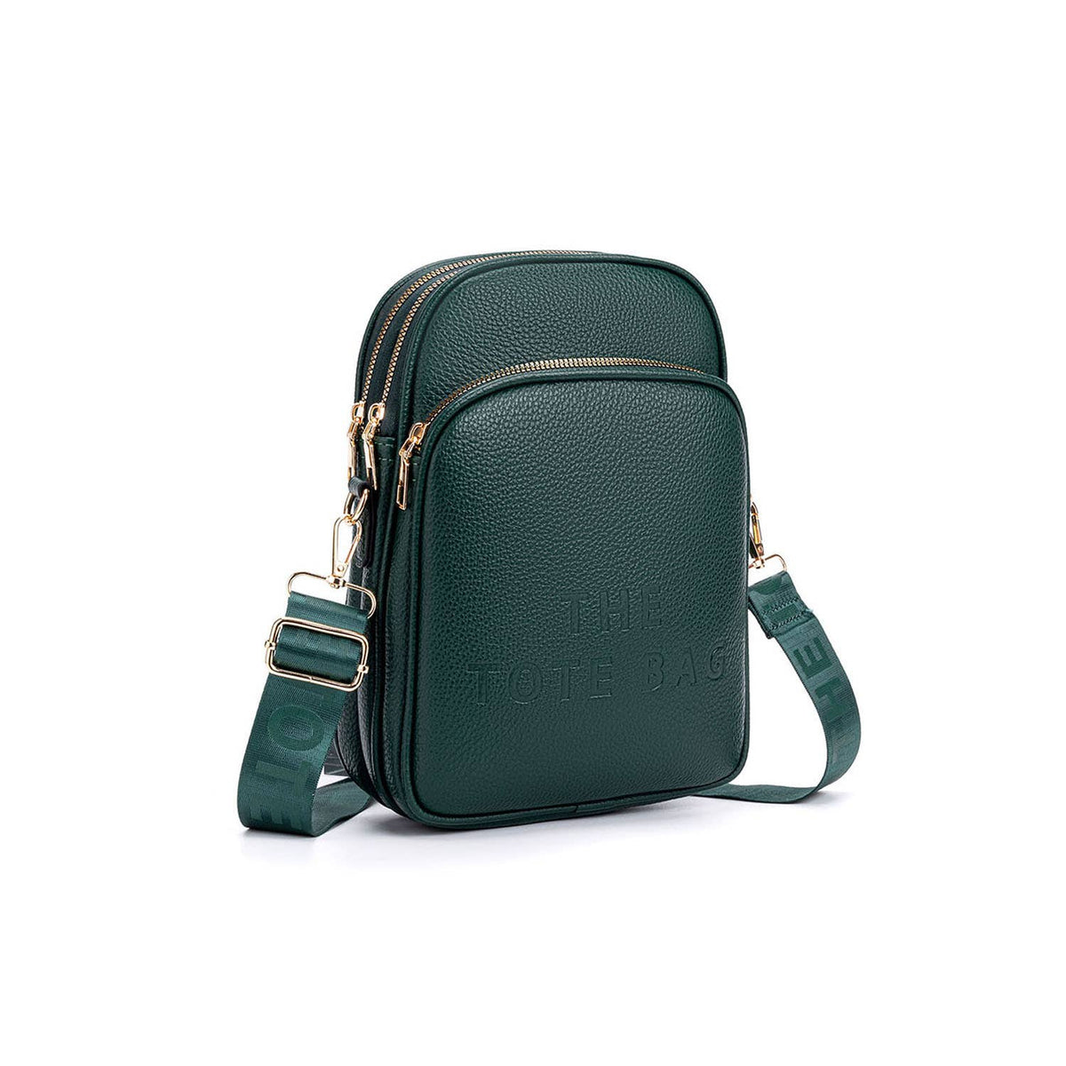 Clara Zip Top 3 Compartments Crossbody Handbag