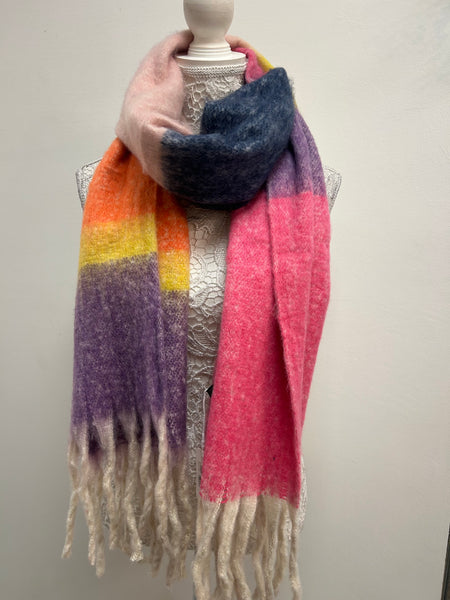 Joey Heavyweight Scarf - Pink