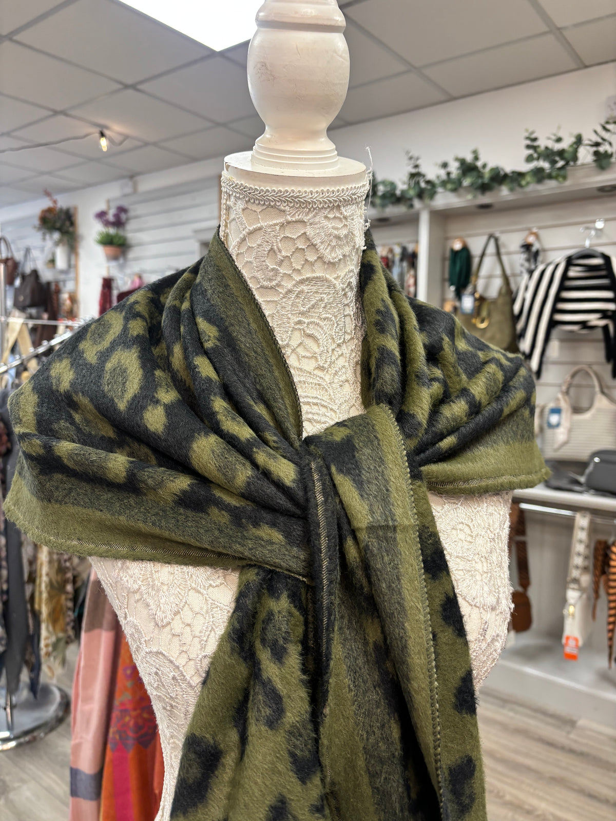 Shauna leopard print triangle knit