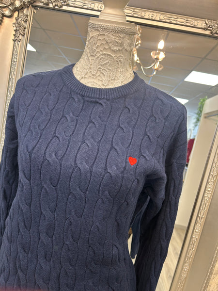 Hallie Heart Embroidery Jumper