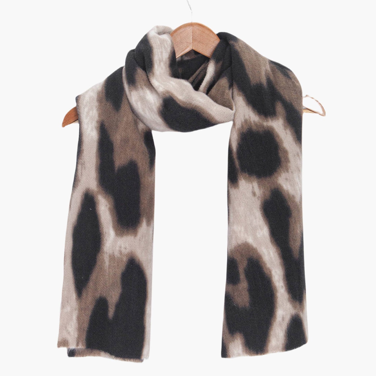 Lois Neutral Leopard Lightweight Scarf
