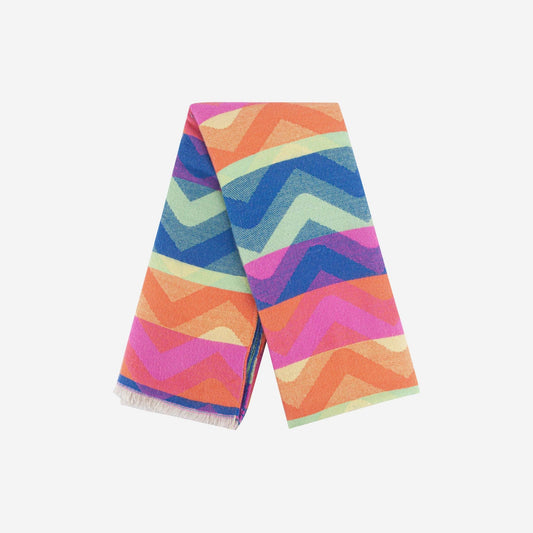 Bowie Multi Colour Zig-Zag Heavyweight Scarf