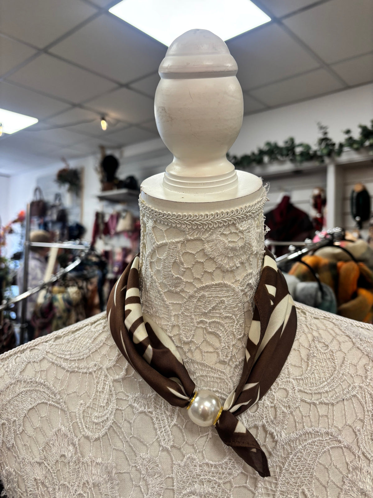 Ava pearl scarf
