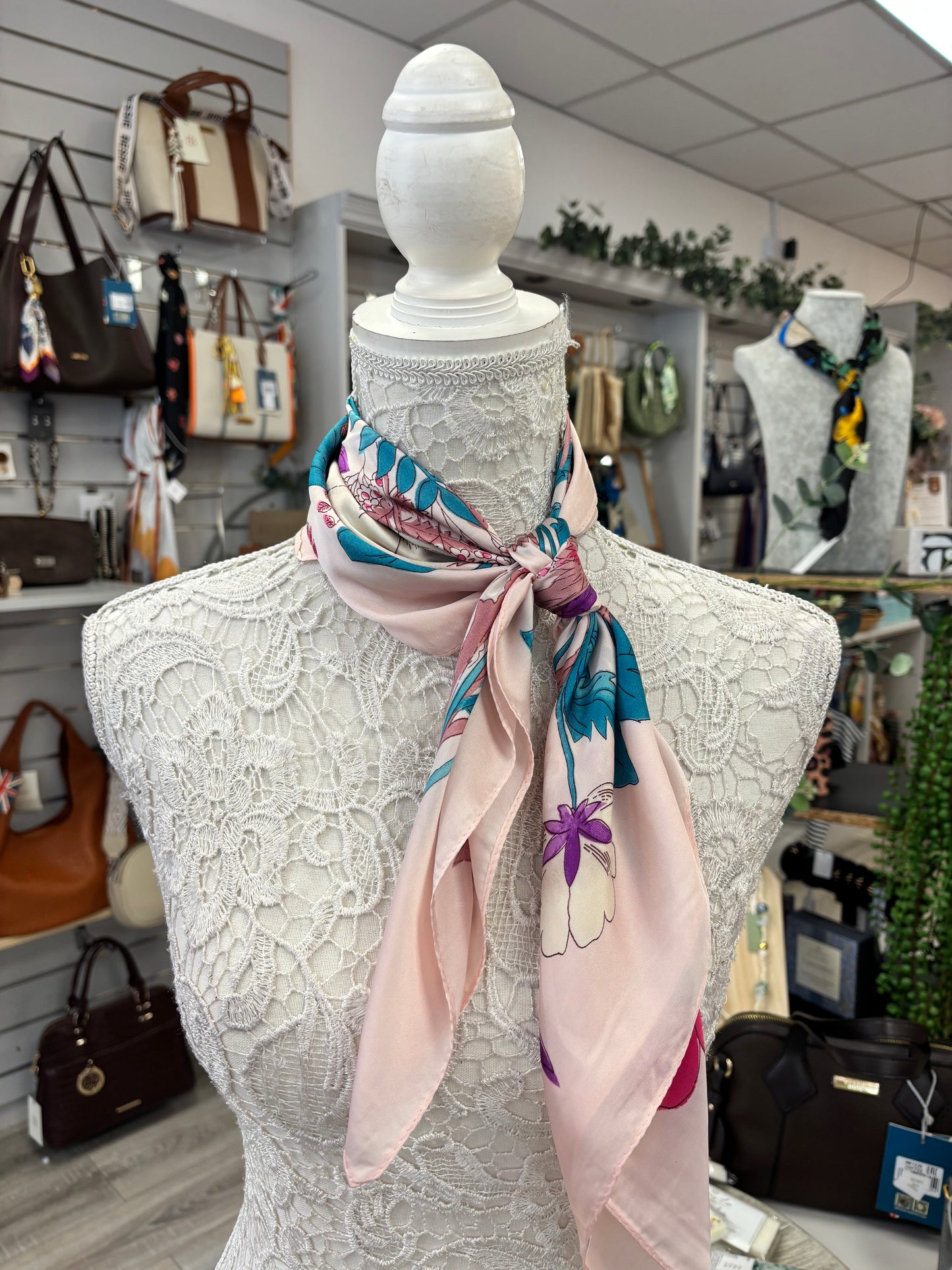 Mena oriental print neck scarf