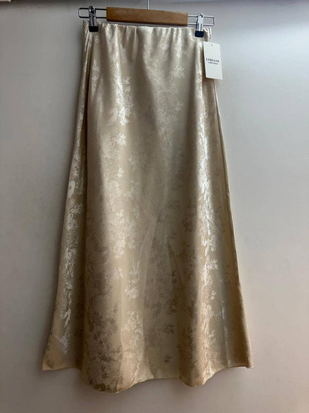 Elena textured satin skirt