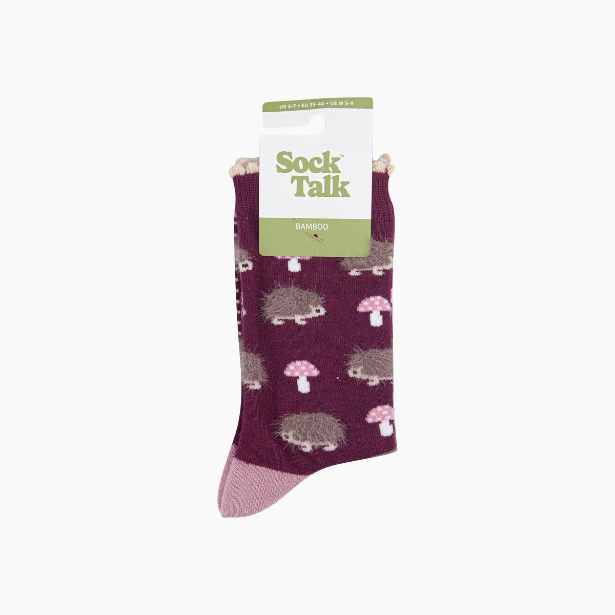 Berry Hedgehog Women's Fluffy Bamboo Socks