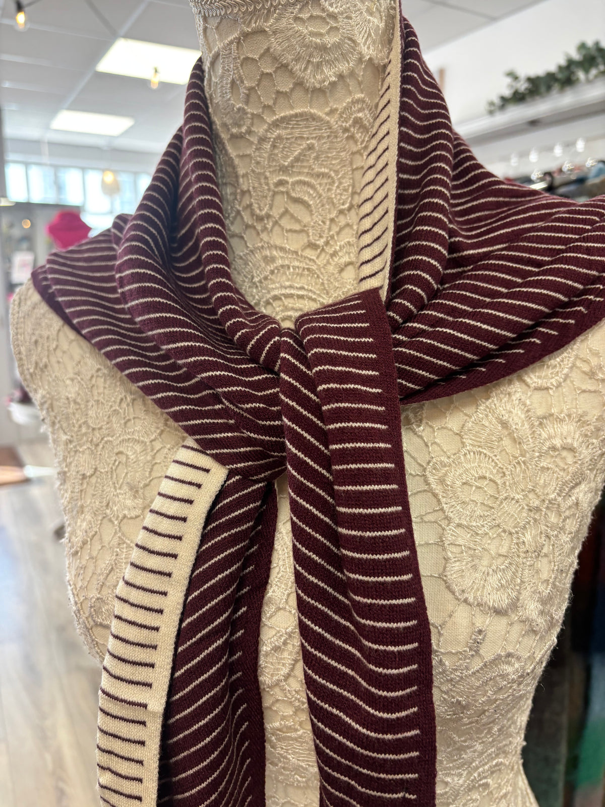 Larissa stripe triangle knit