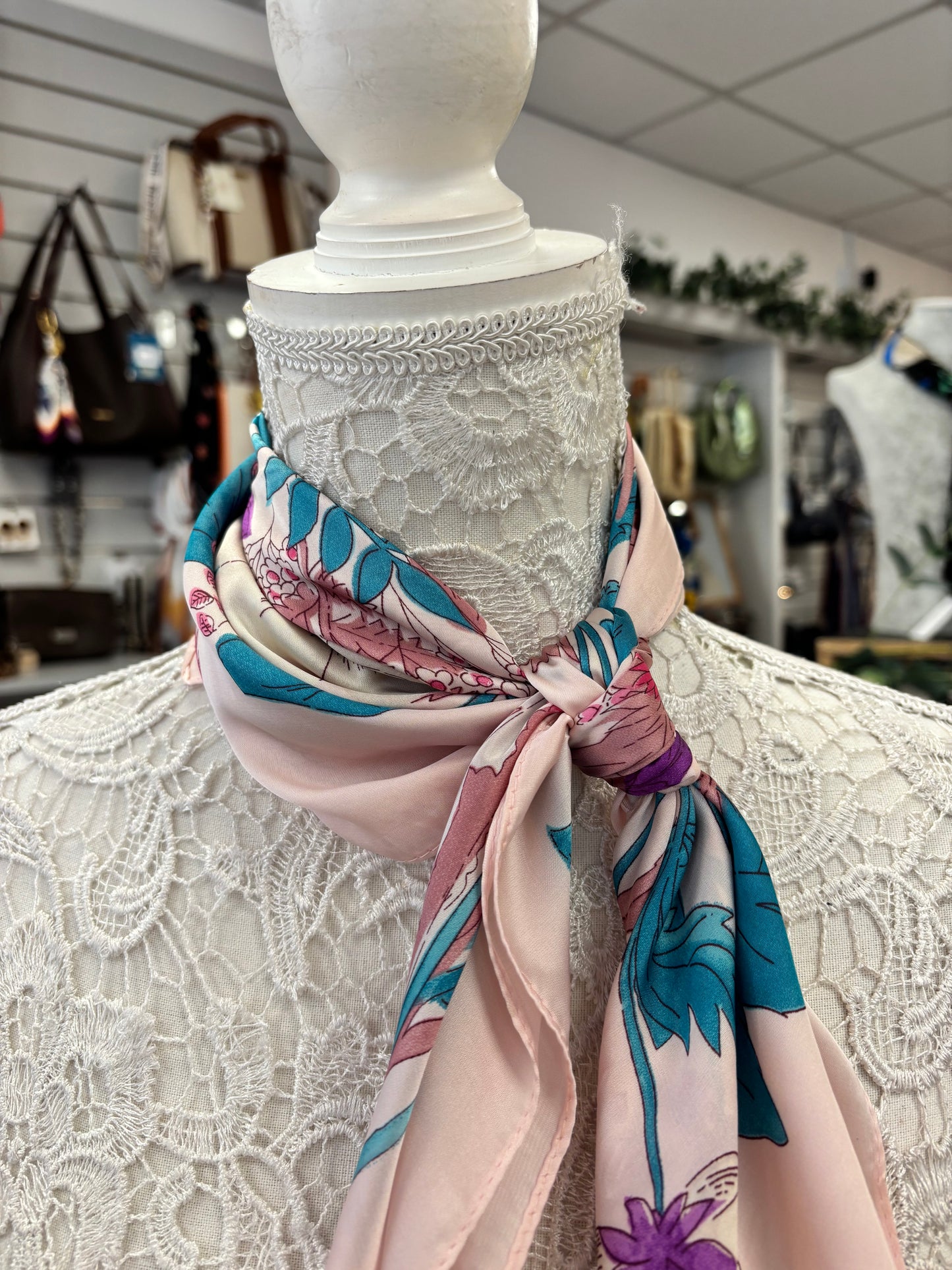 Mena oriental print neck scarf