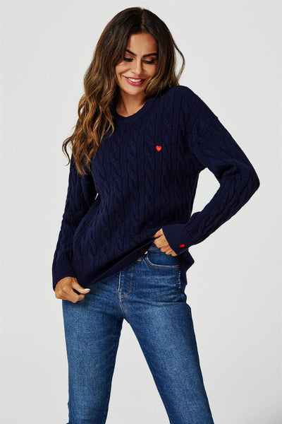 Hallie Heart Embroidery Jumper