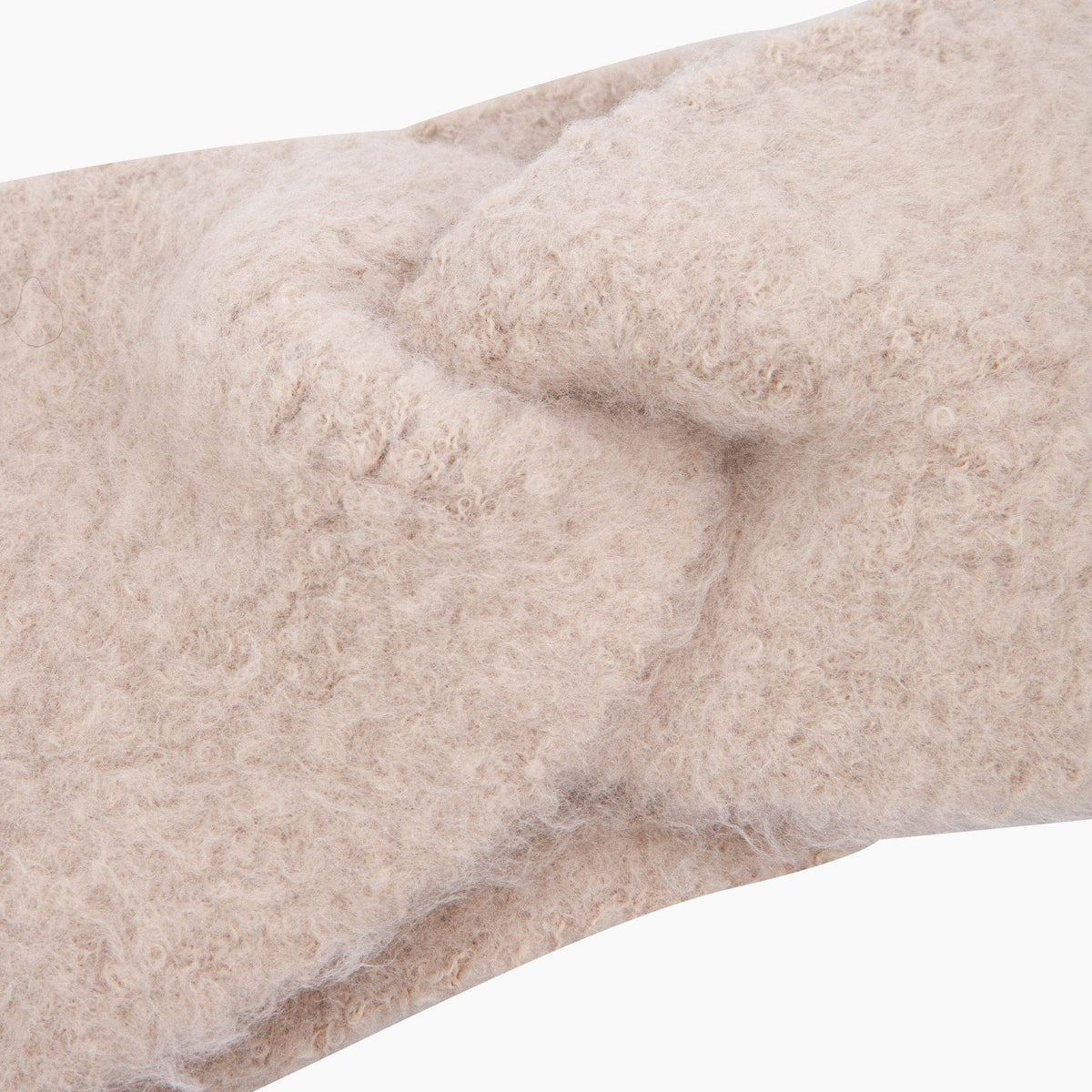 Winter Knitted Headband in Beige