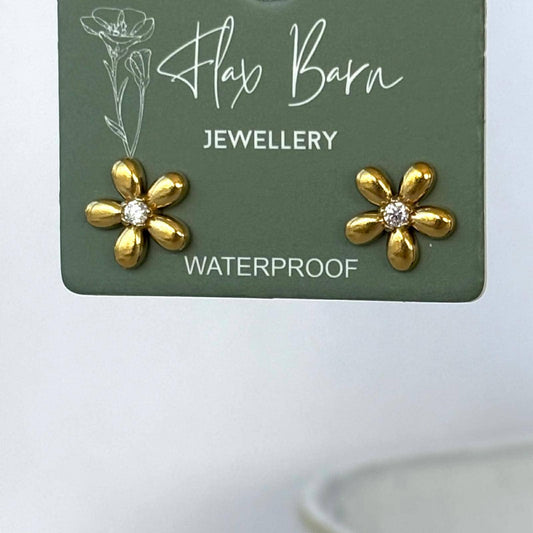 Tarnish Resistant Dainty Flower Studs