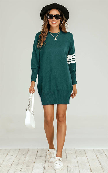 Katie Jumper Dress - Green