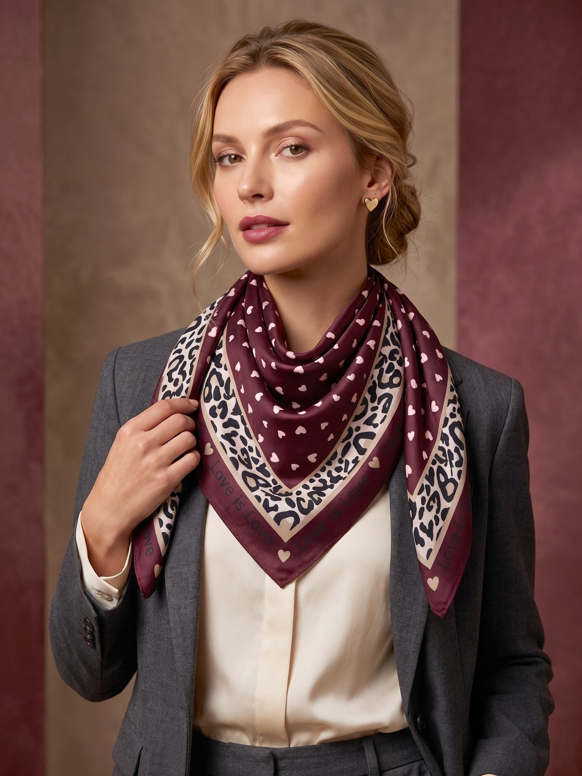 Letty "Love" oversized square scarf 💕