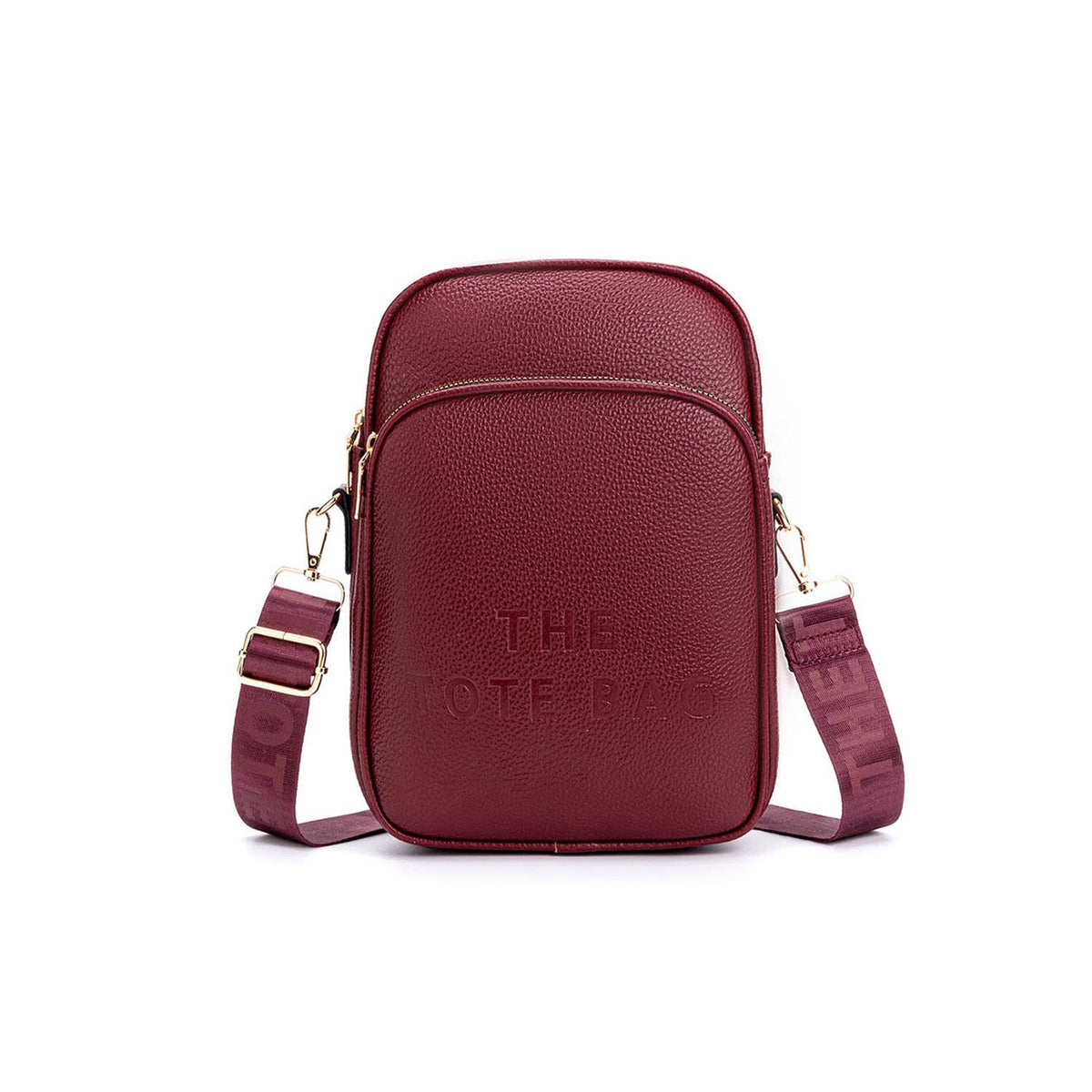 Clara Zip Top 3 Compartments Crossbody Handbag