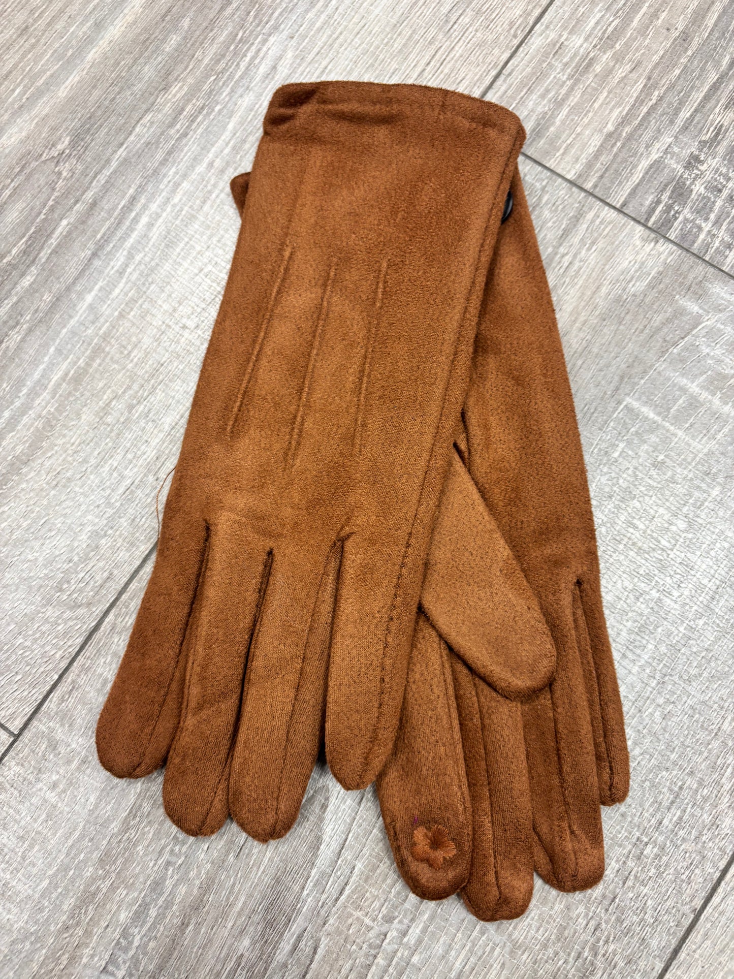 Jess faux suede gloves
