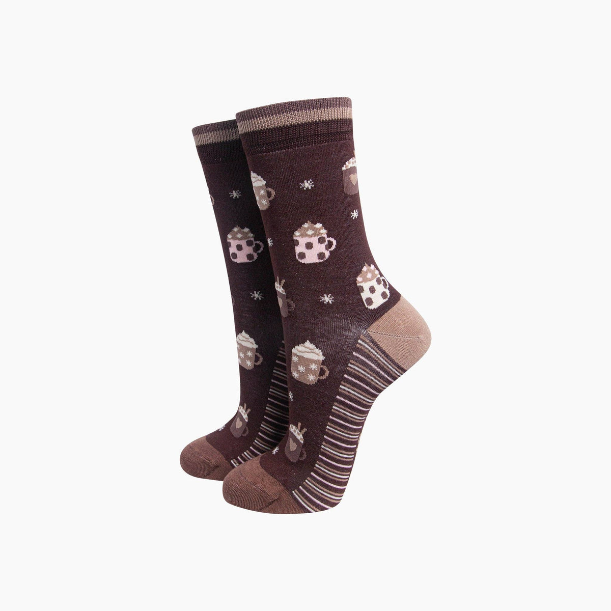 Hot Chocolate Women's Bamboo Socks in Brown