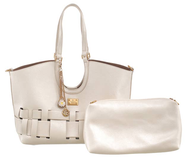 WILLOW WEAVE STRUCTURED SHOULDER TOTE