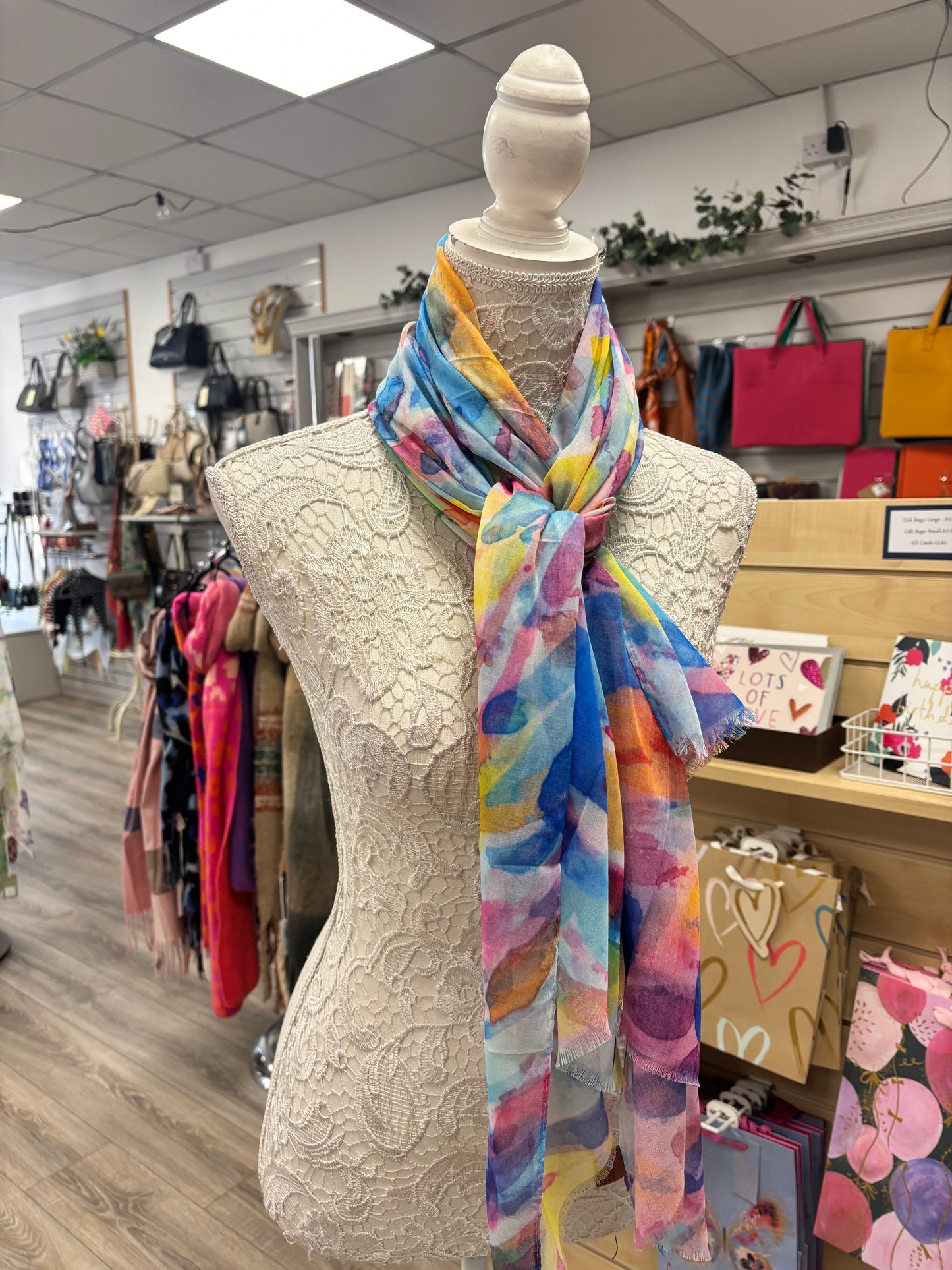 Polly watercolour scarf