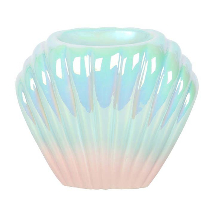 Iridescent Shell Coastal Oil Burner