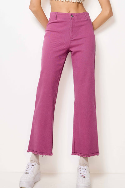 Molley Soft Washed Stretchy High Waisted Flare Pants