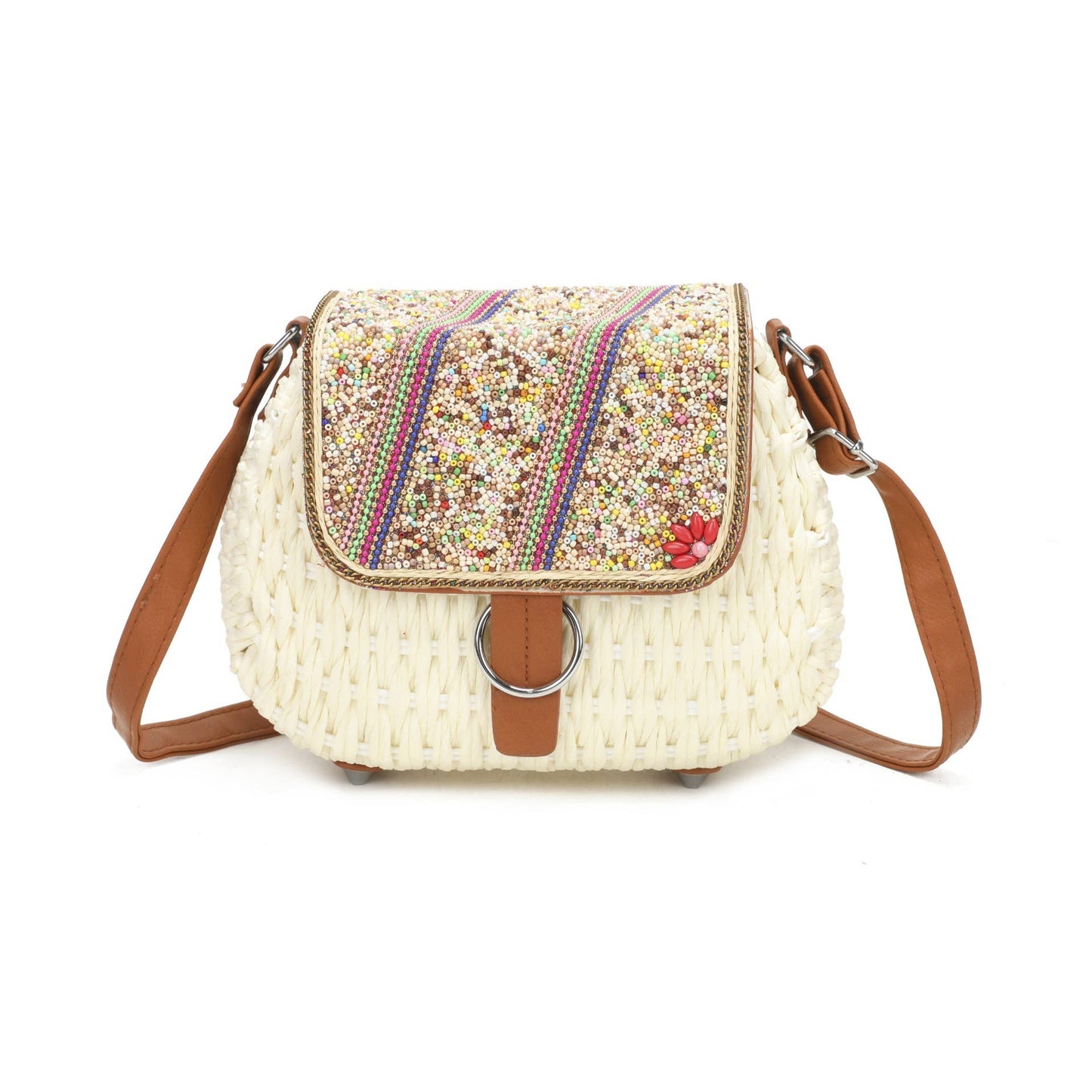 Shan Straw Crossbody Bag