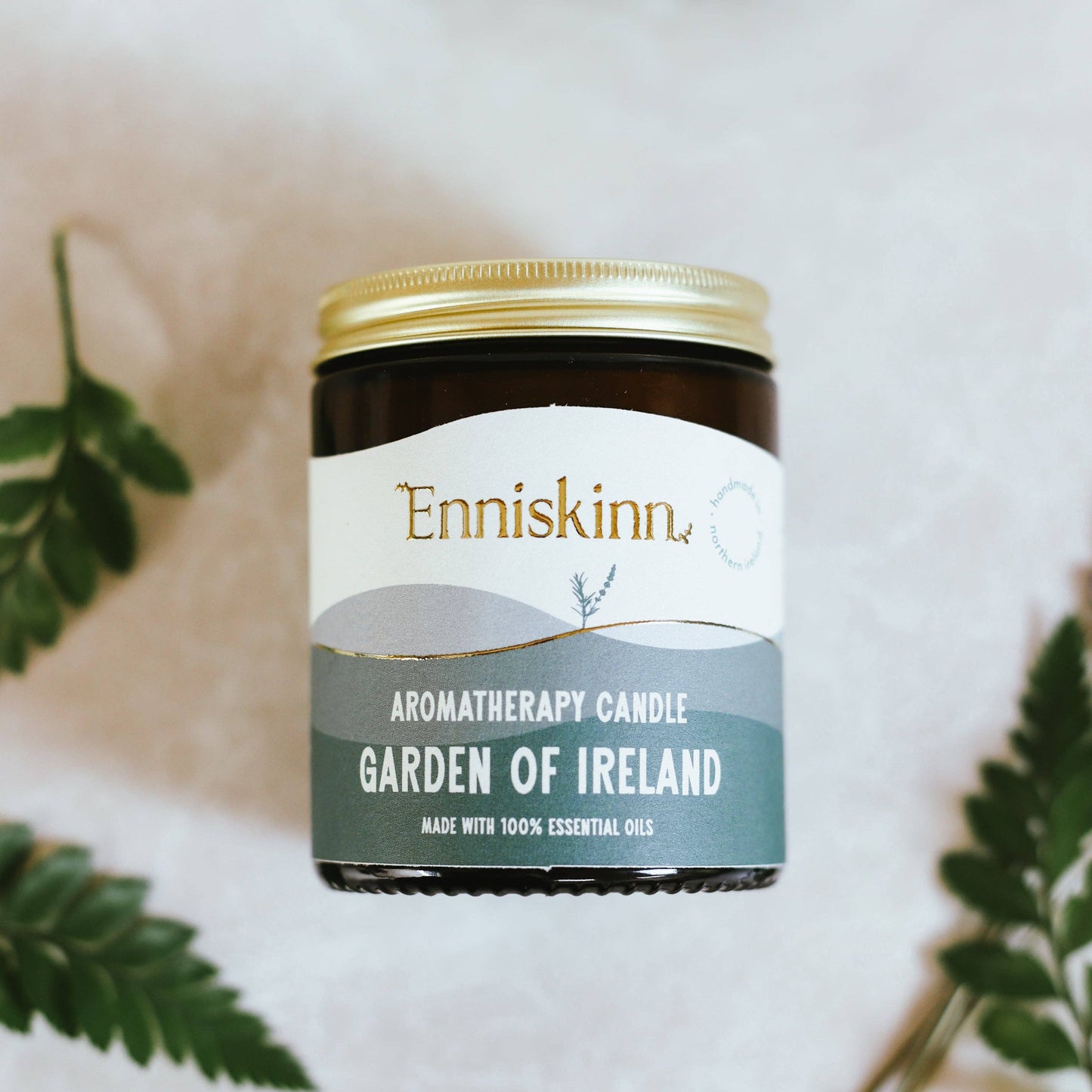 Aromatherapy candle - 100% essential oils -Garden of Ireland