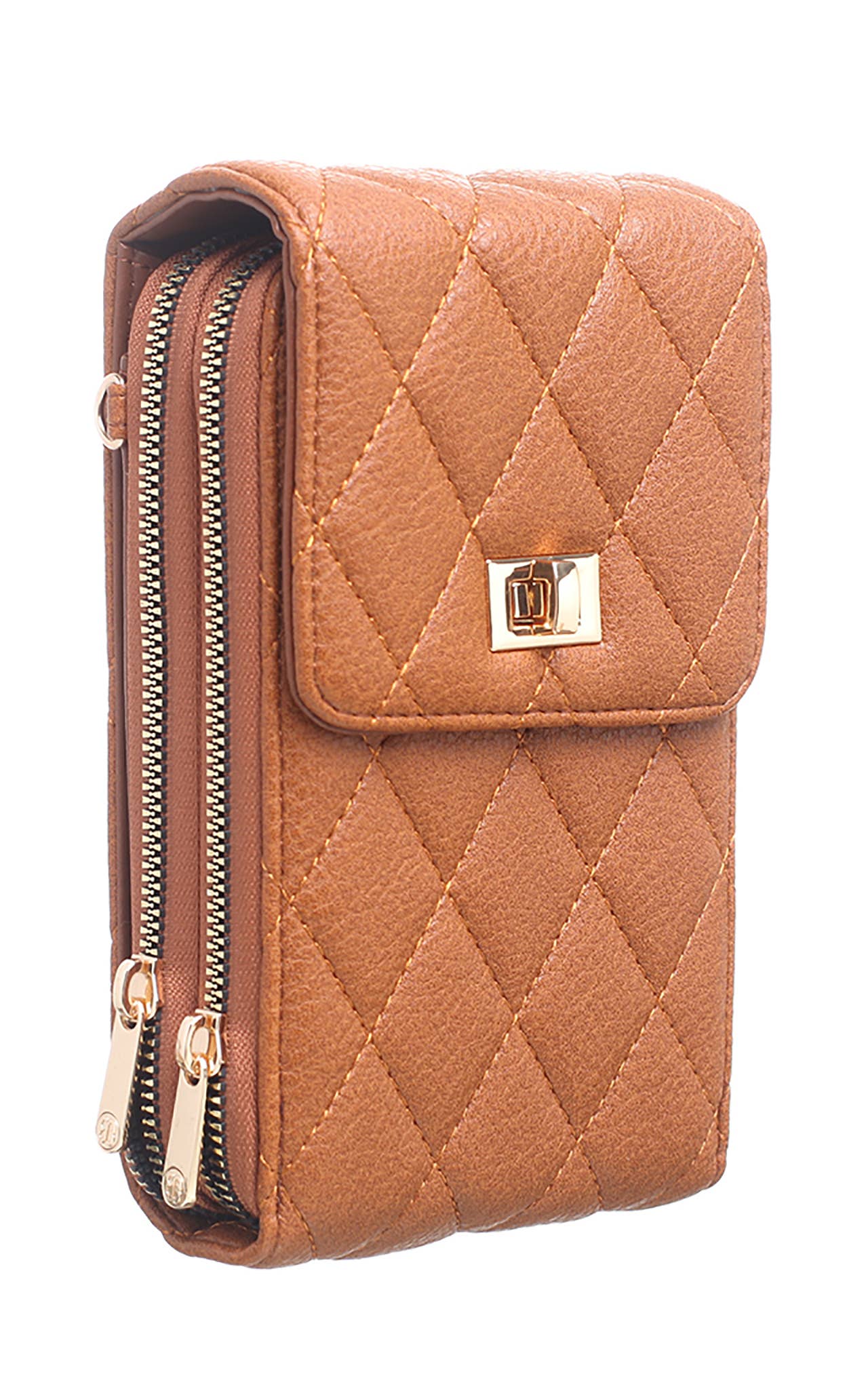 Shan Quilted Flap Top Phone Bag