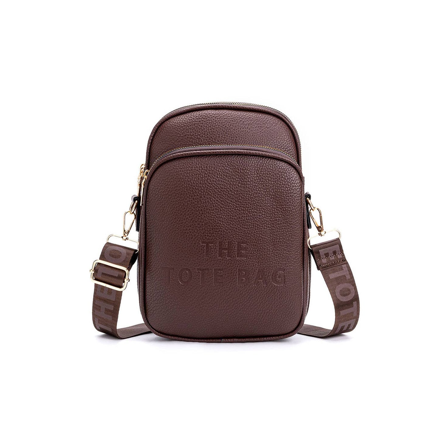 Clara Zip Top 3 Compartments Crossbody Handbag