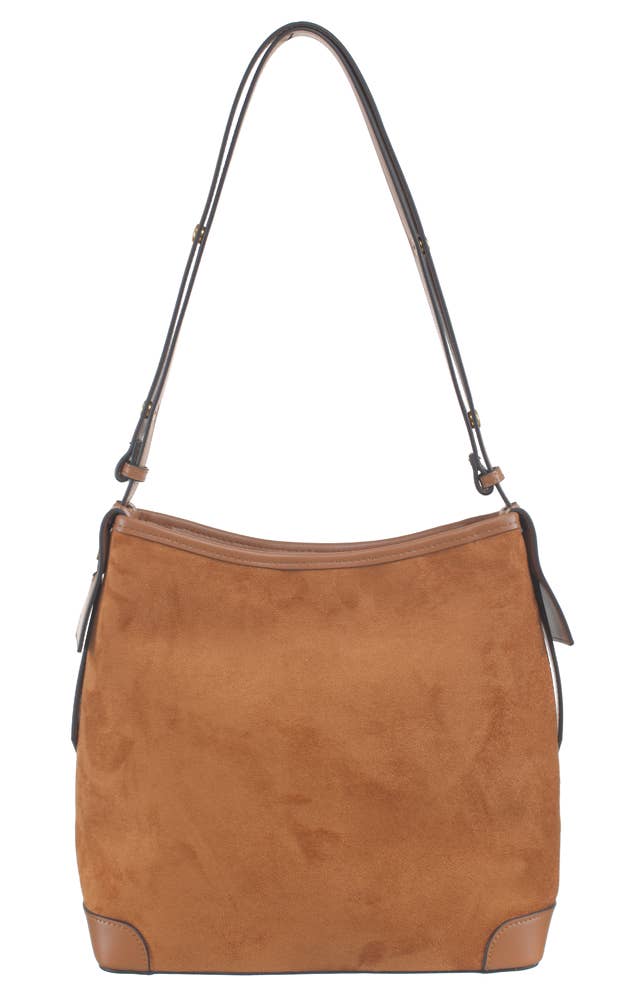 ELLISE ESSENTIAL SUEDE SHOULDER BAG