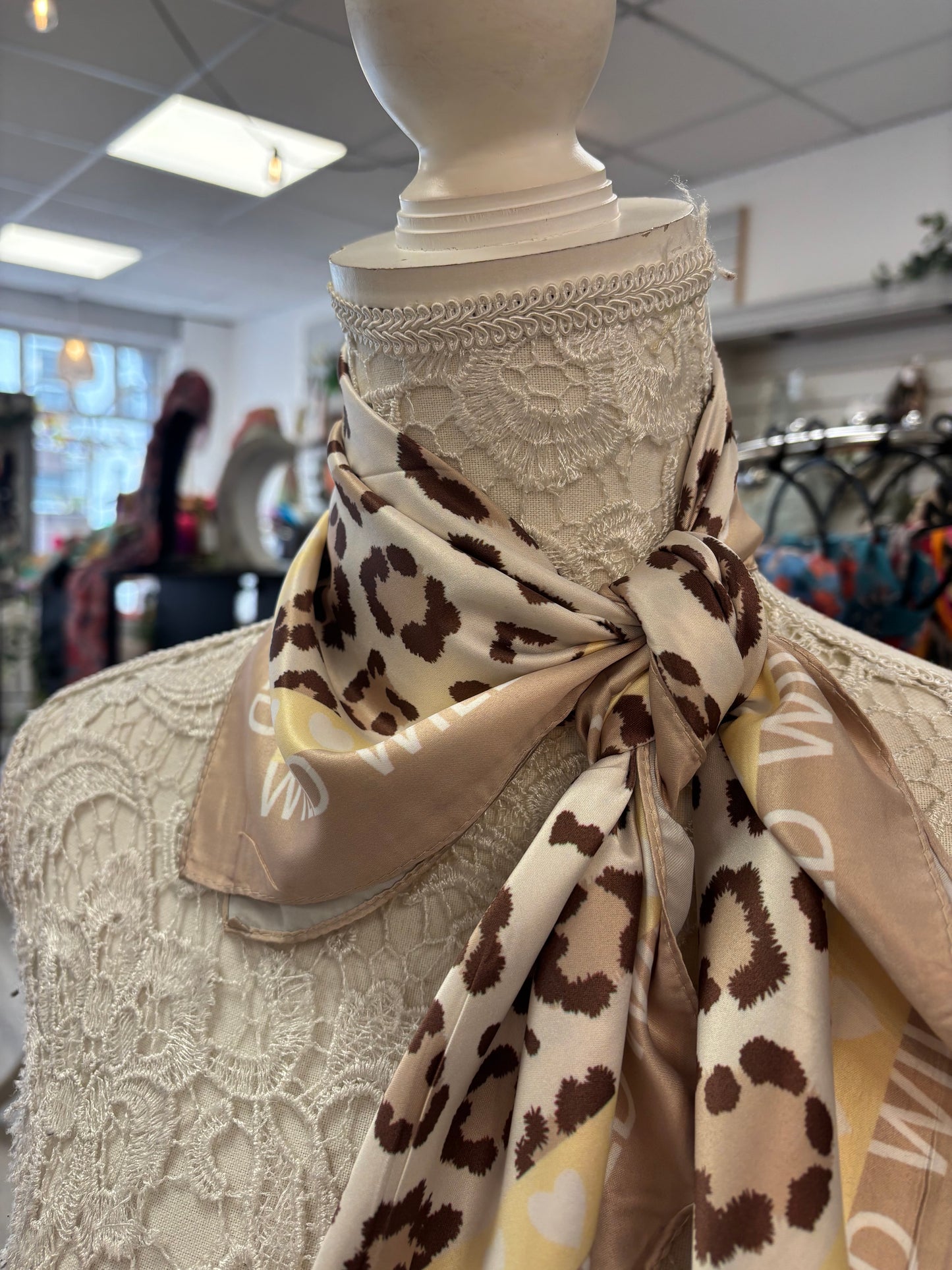 Wild leopard scarf
