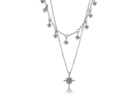 CELENA STAR TWO LAYERED NECKLACE