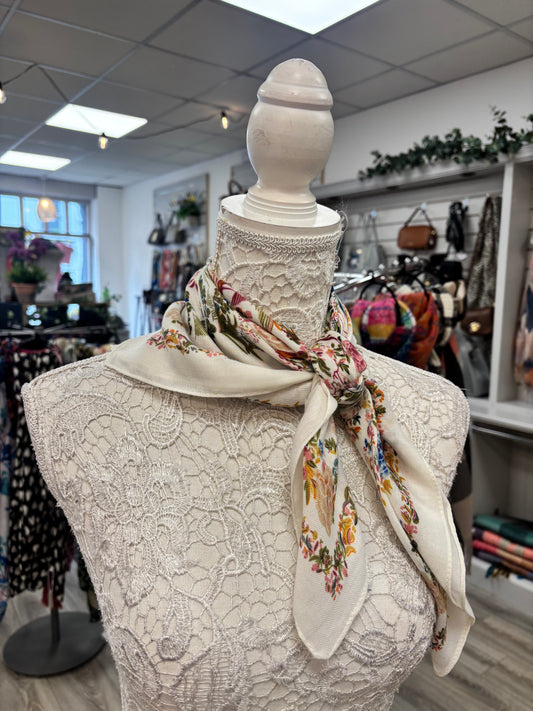 Summer garden neck scarf