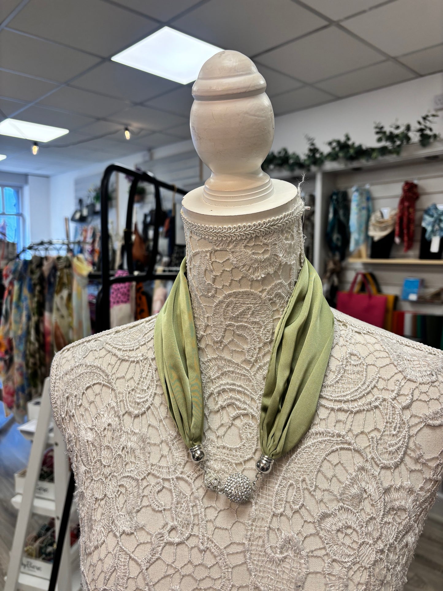 Gem diamanté scarf/necklace