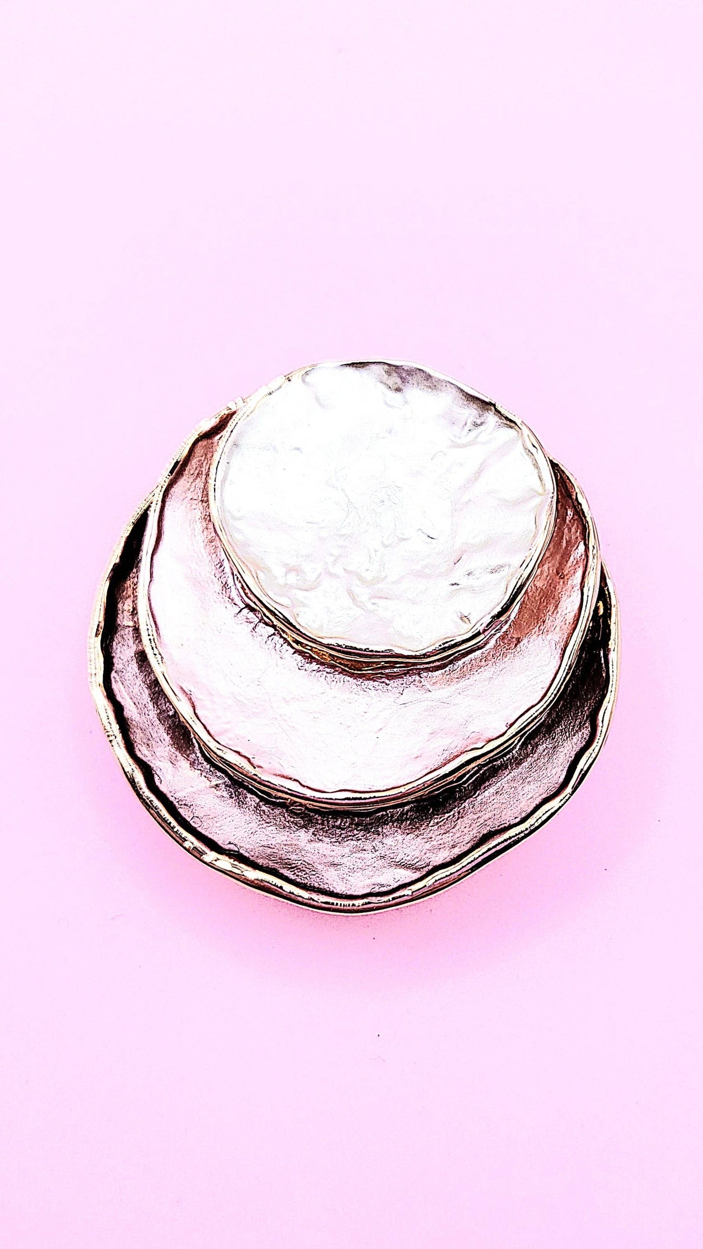 Abstract Magnetic Layered Brooch