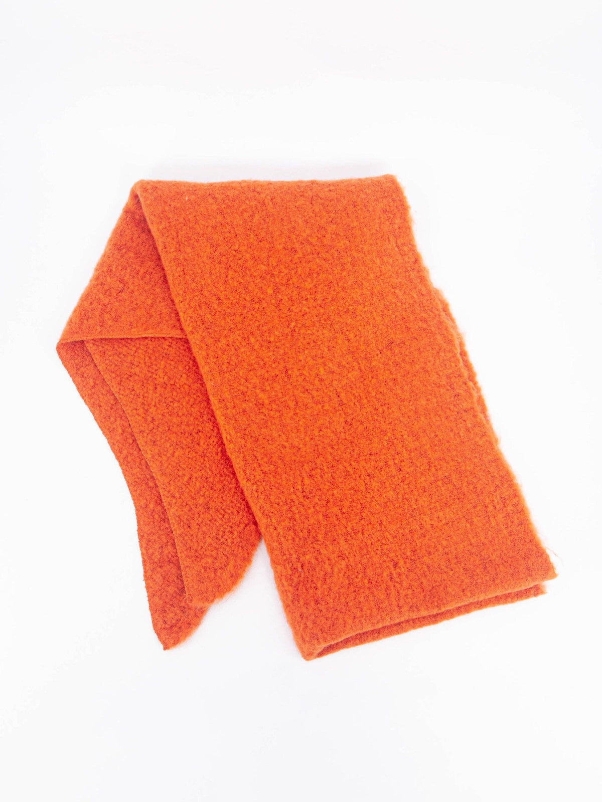 Evie Heavyweight Asymmetric Scarf - Orange