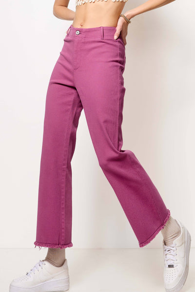 Molley Soft Washed Stretchy High Waisted Flare Pants